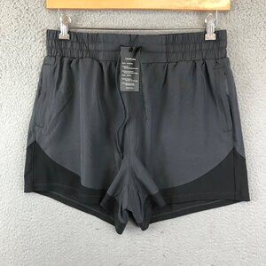 New Silk World Shorts Mens Grey Drawstring Gym & Training Size Large